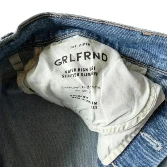 GRLFRND Piper Super High Rise Slim Jean La Jolla Capsule Capsule Southwern Women - Picture 10 of 16